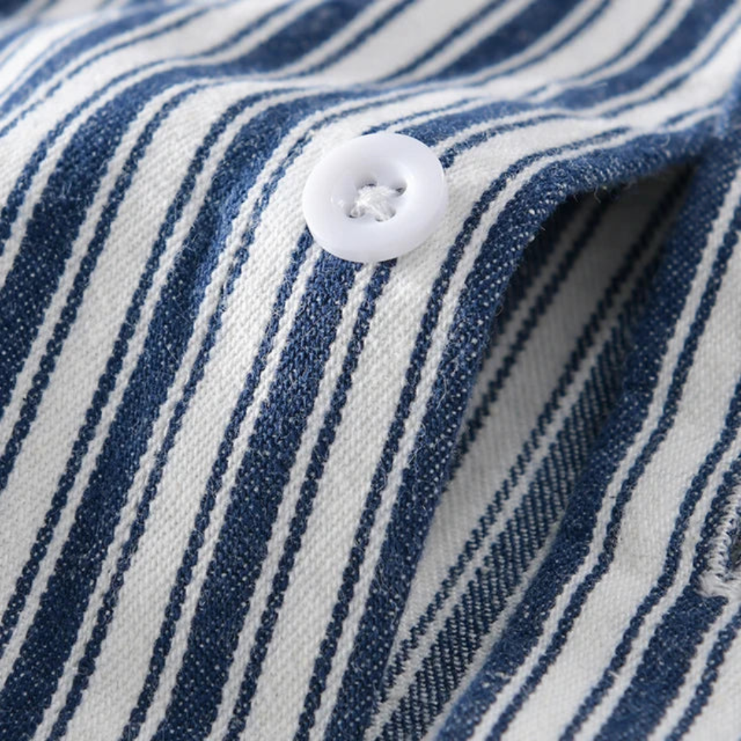 Blue Lining Cotton Double pocket Shirt