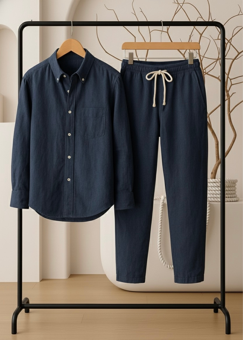 Top & Bottom Linen Set —Luxury Meets Style