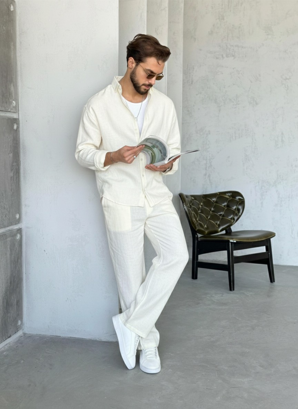 Classic Ultra-Soft Linen Men's Co-Ord Set