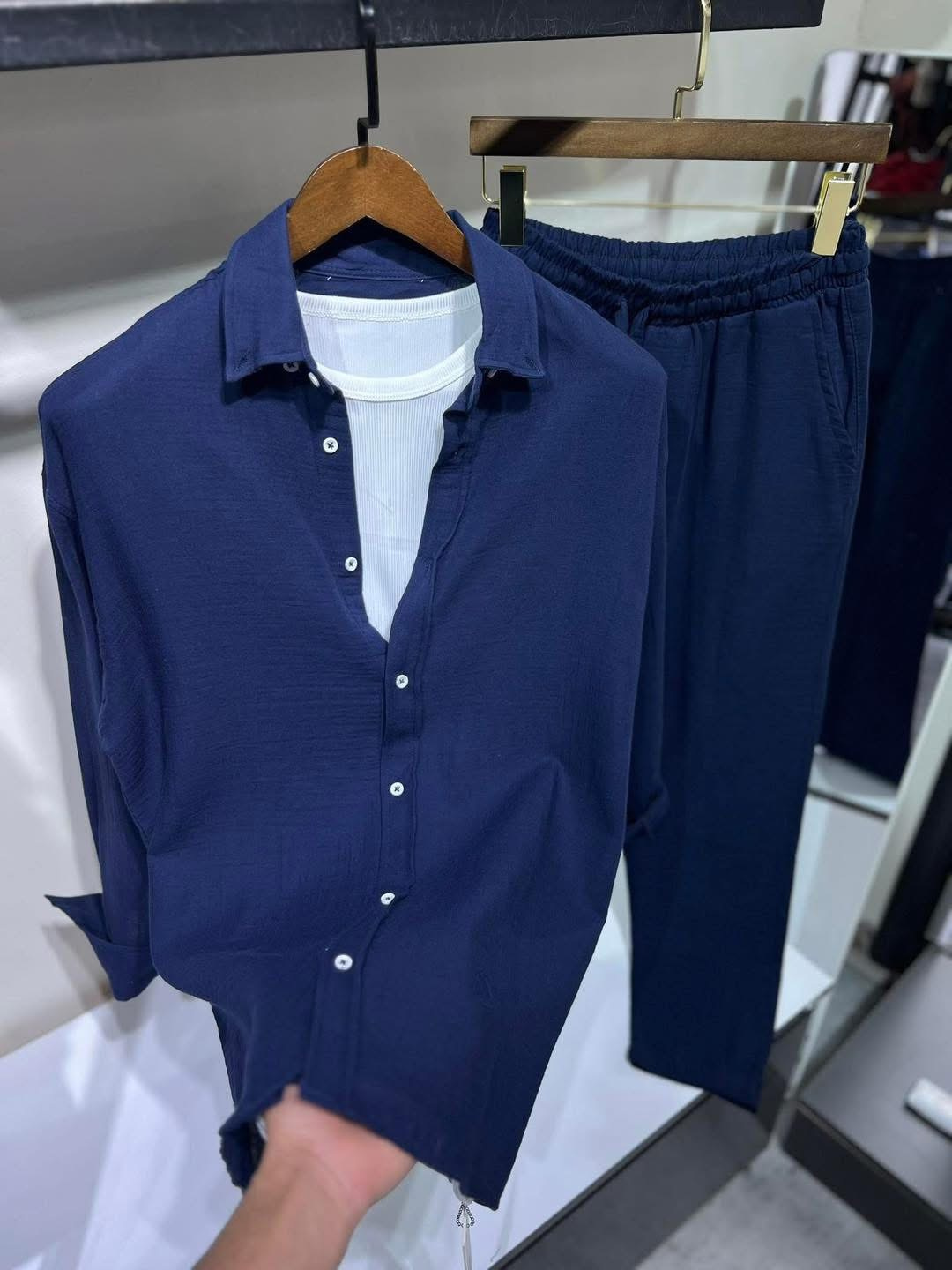 Top & Bottom Linen Set —Luxury Meets Style