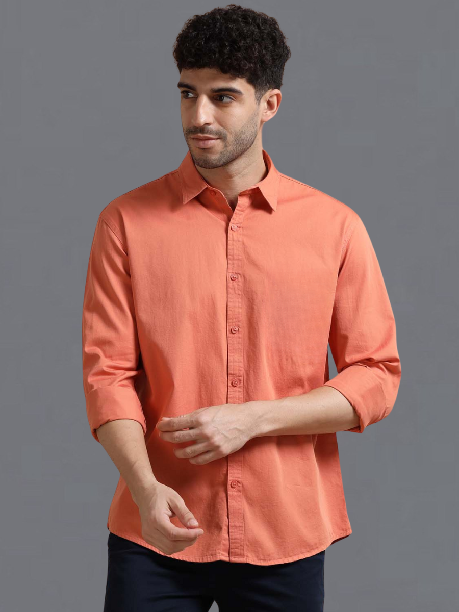 Dusty Color Cotton Linen Shirt