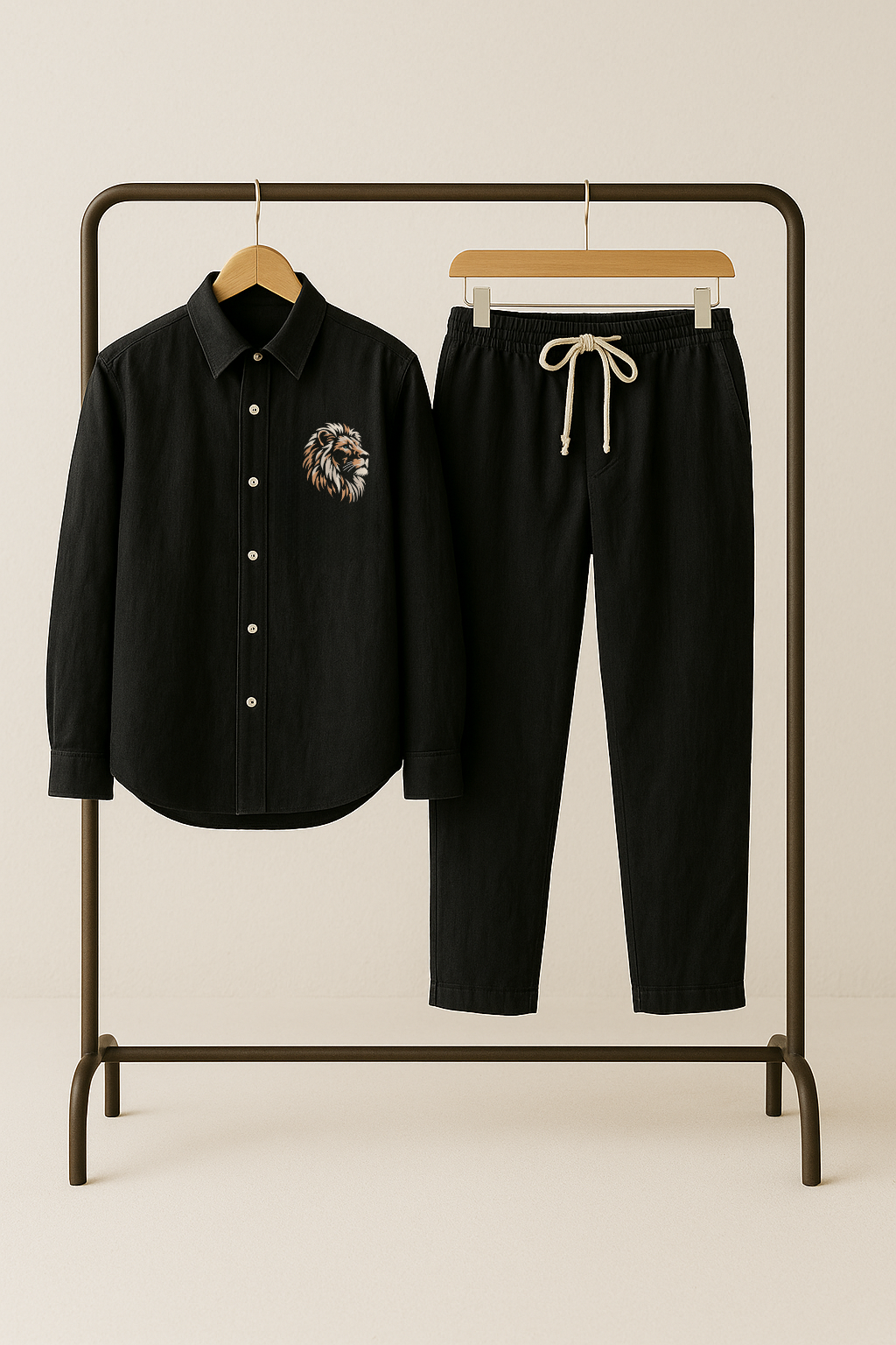 EmbroiLuxe Linen Co-Ord Set