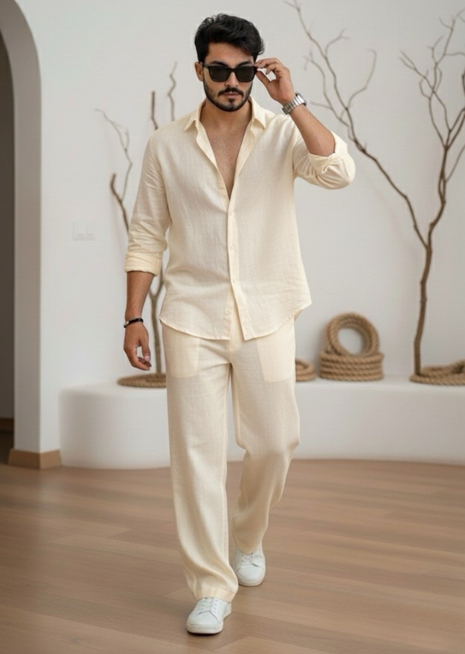 Luxury Linen Matching Set: Style Meets Comfort