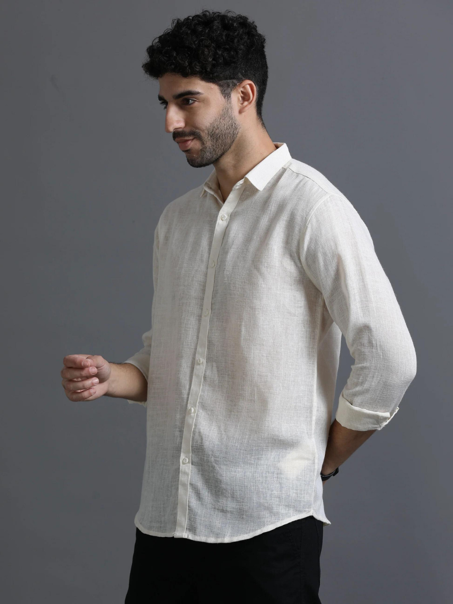 Flaxen Light-Weight Cotton Linen Shirt