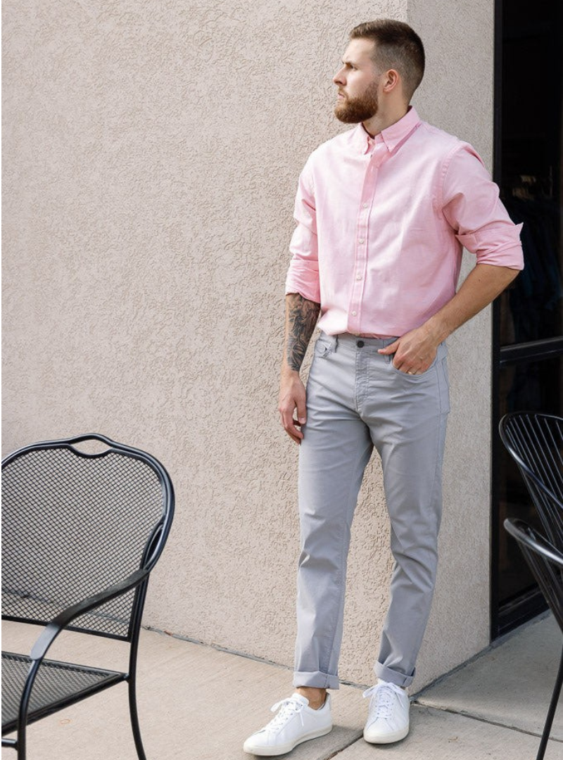 Roséline | The Soft Pink Limited Essential Cotton Shirt