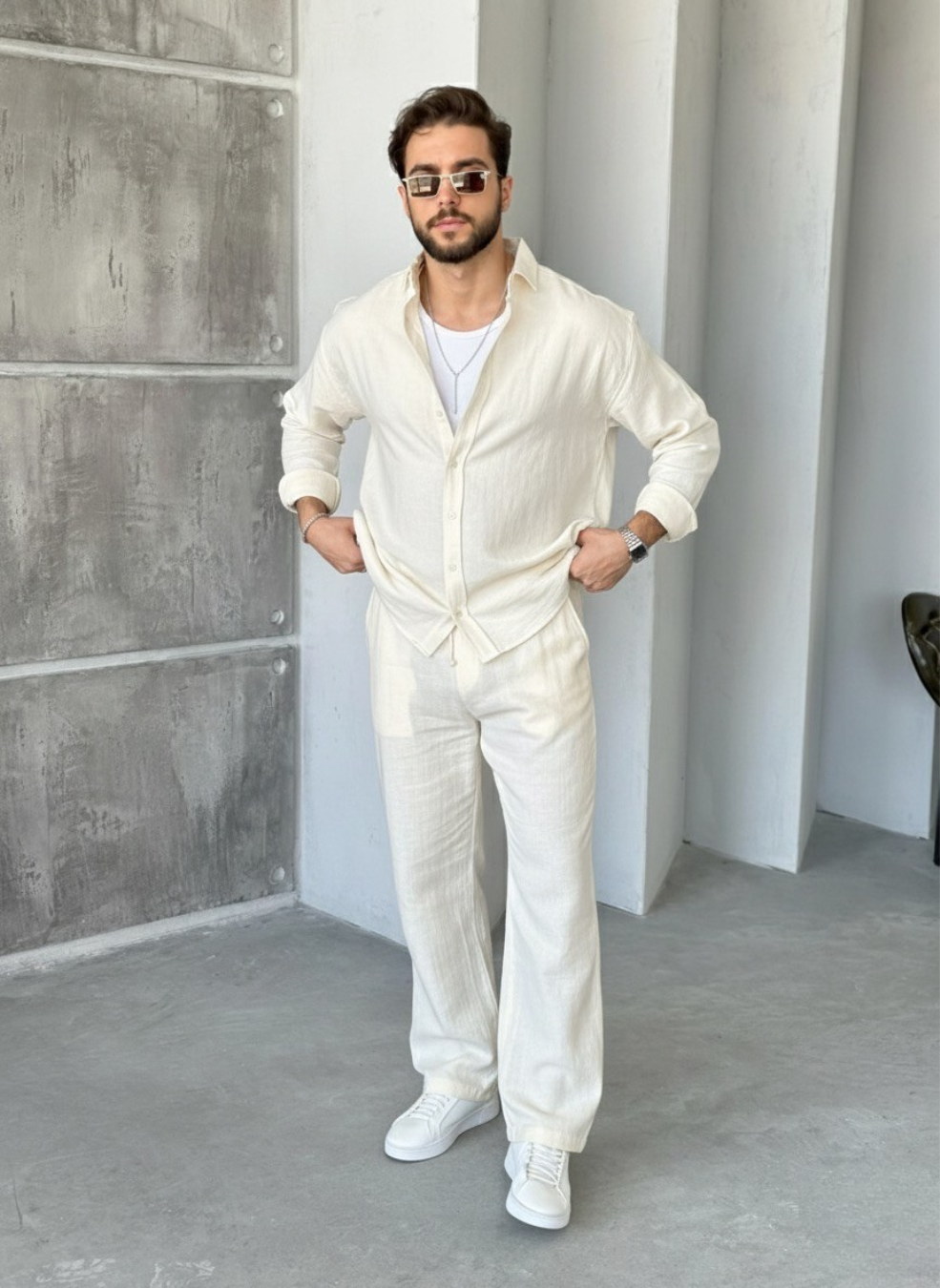 Classic Ultra-Soft Linen Men's Co-Ord Set