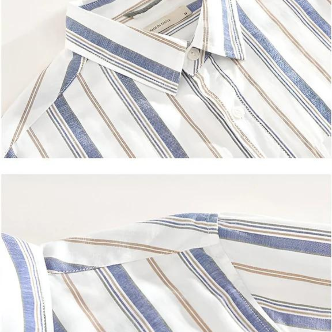 Blue Shade Multicolor Cotton Full-Sleeve Shirt