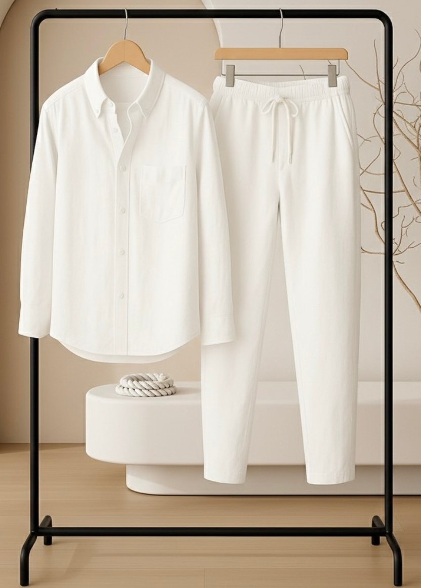 Top & Bottom Linen Set —Luxury Meets Style