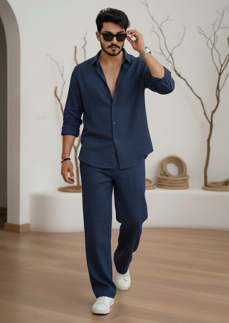 Luxury Linen Matching Set: Style Meets Comfort