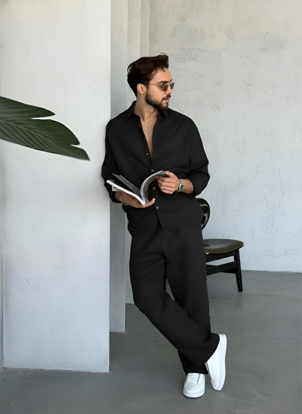 Classic Ultra-Soft Linen Men's Co-Ord Set