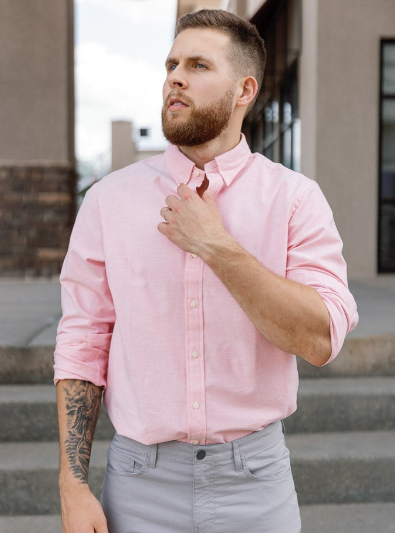 Roséline | The Soft Pink Limited Essential Cotton Shirt