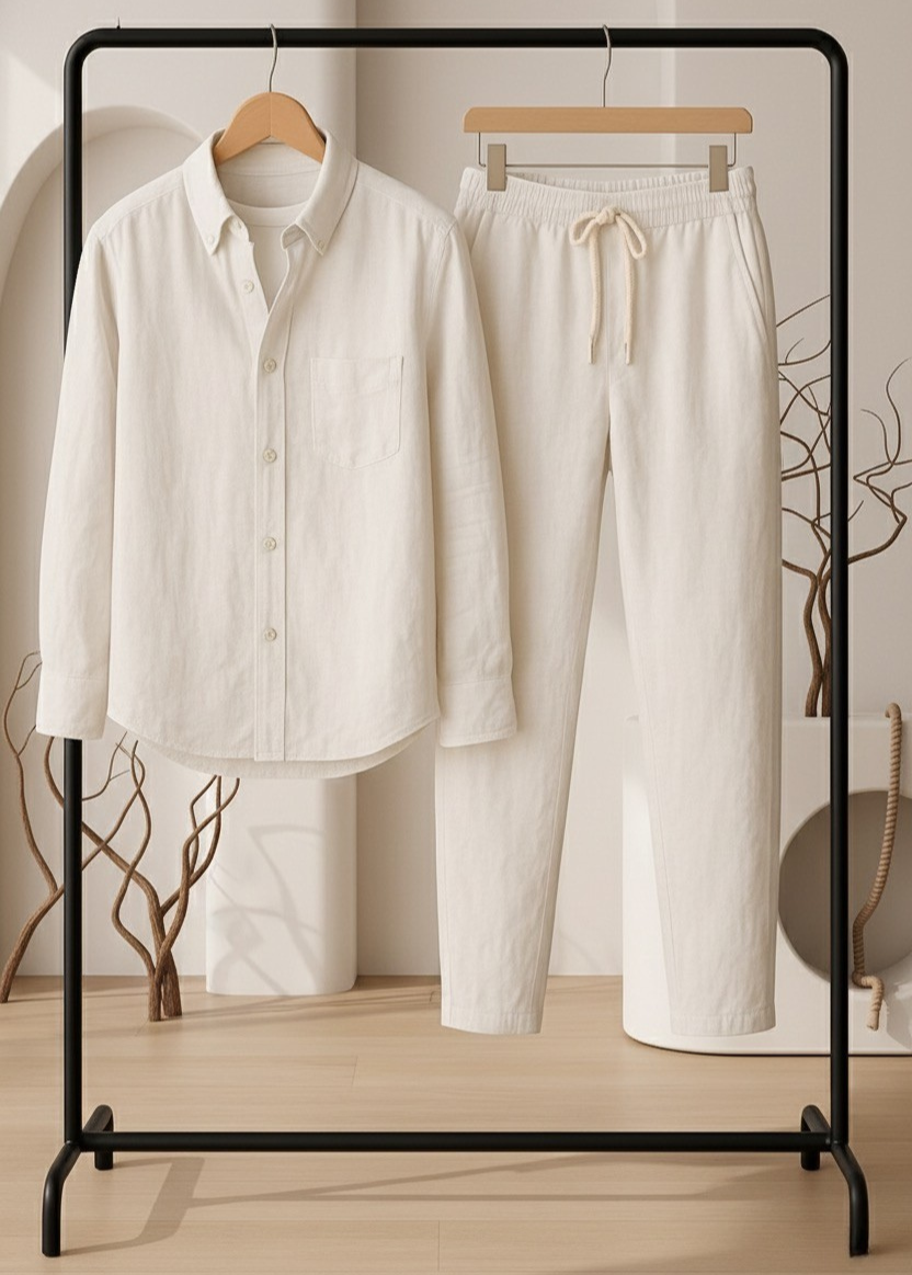 Top & Bottom Linen Set —Luxury Meets Style