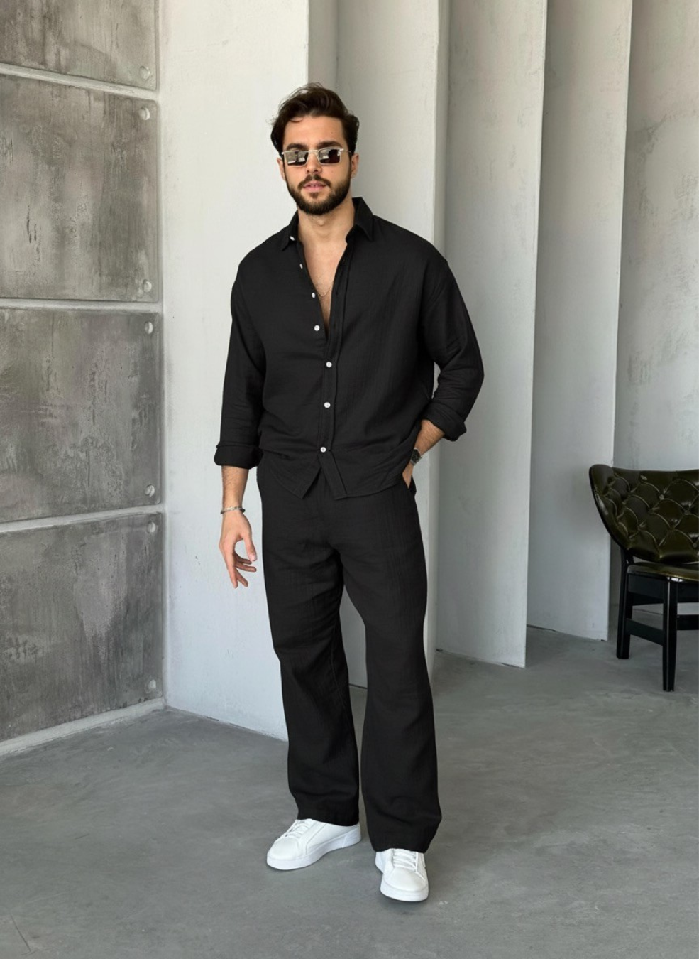 Classic Ultra-Soft Linen Men's Co-Ord Set