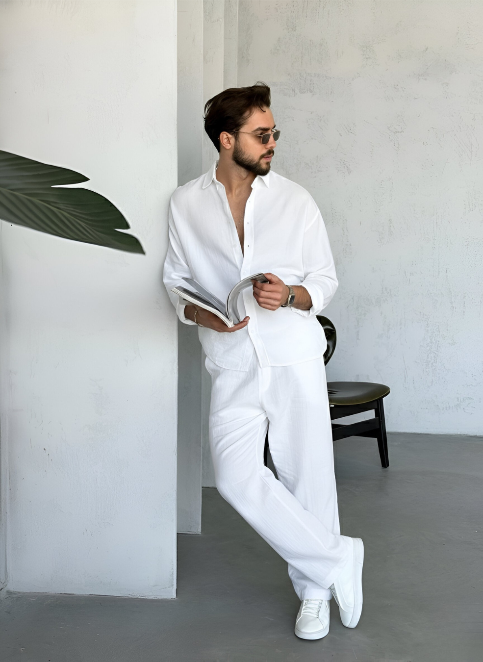 Classic Ultra-Soft Linen Men's Co-Ord Set