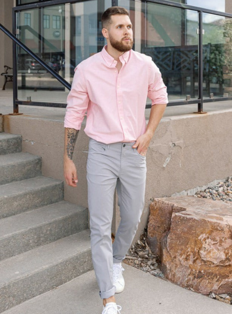 Roséline | The Soft Pink Limited Essential Cotton Shirt