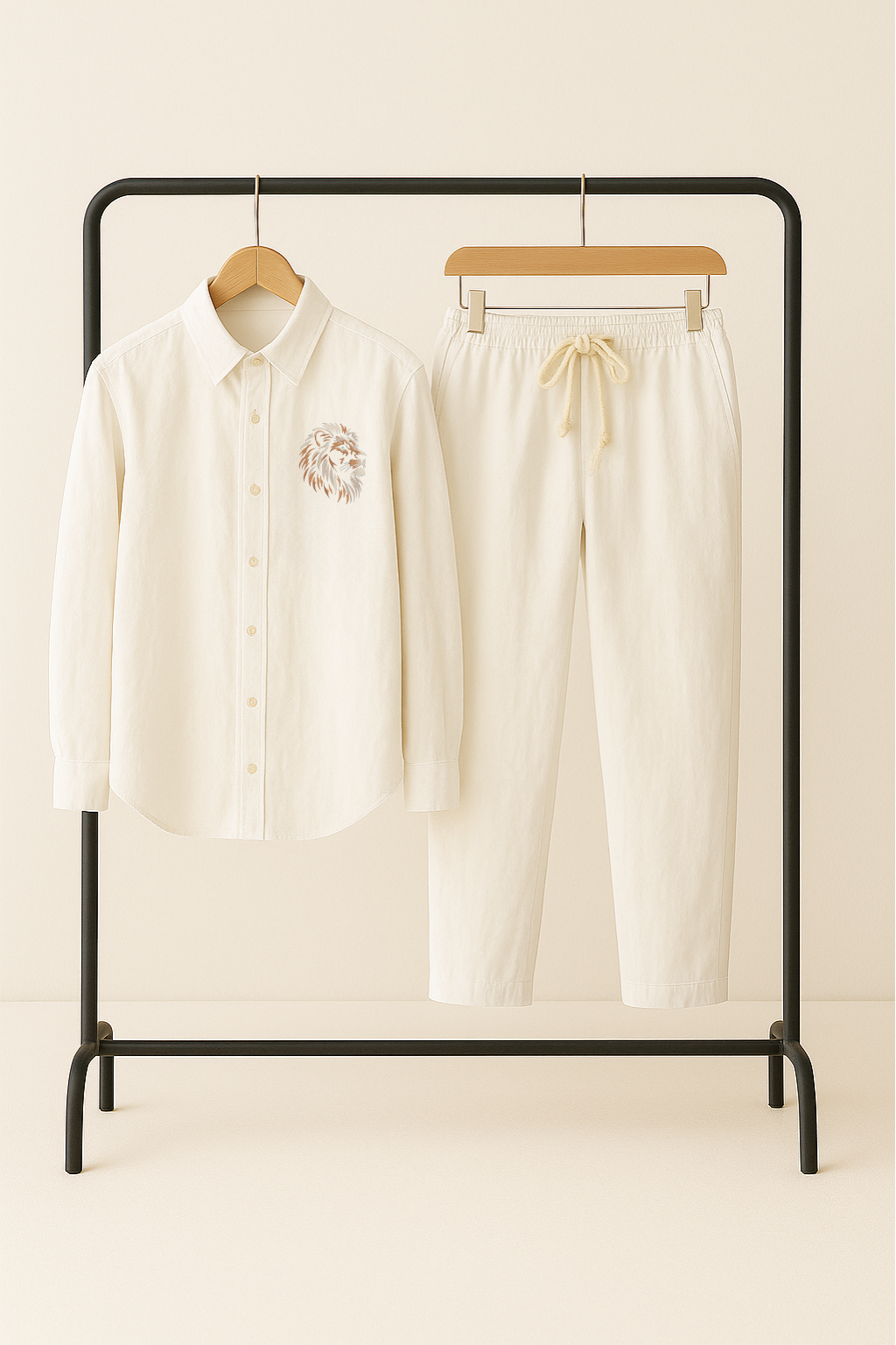EmbroiLuxe Linen Co-Ord Set