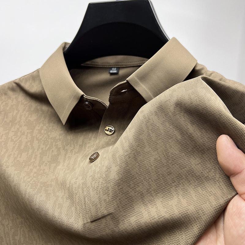 Breathable Desert Taupe Polo T-shirt