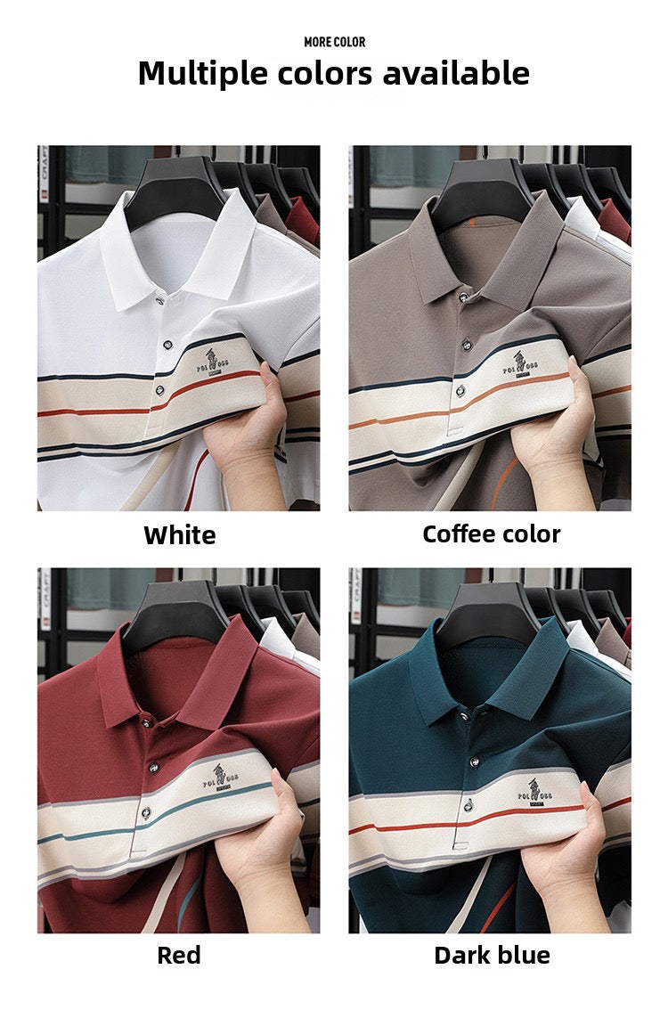 Crestline Luxe Rib Polo T-Shirt