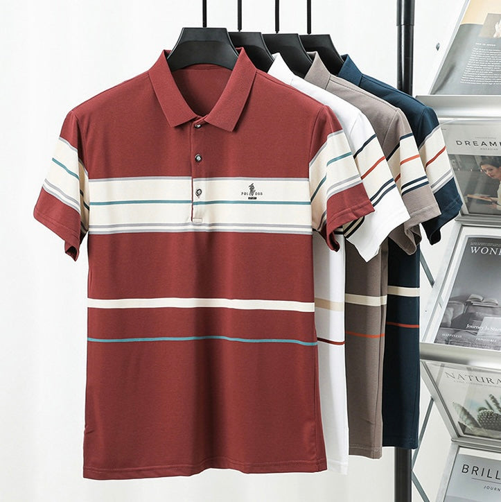 Crestline Luxe Rib Polo T-Shirt