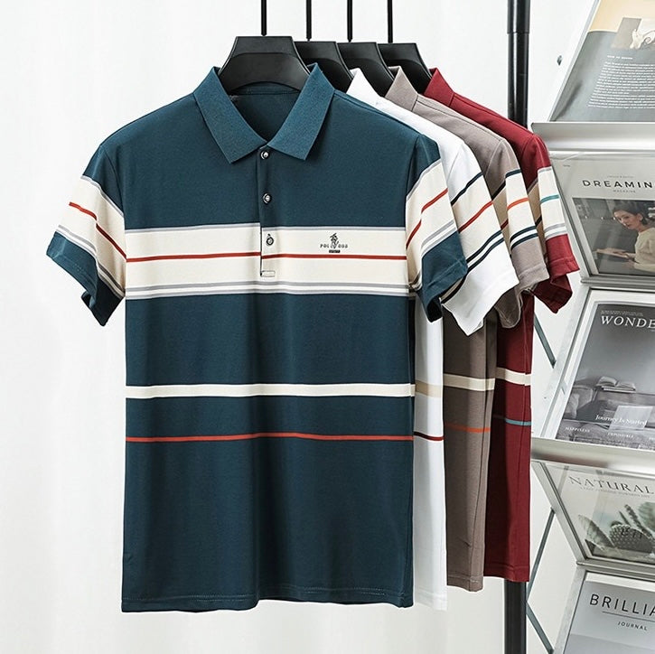 Crestline Luxe Rib Polo T-Shirt