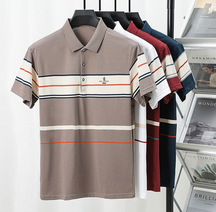 Crestline Luxe Rib Polo T-Shirt