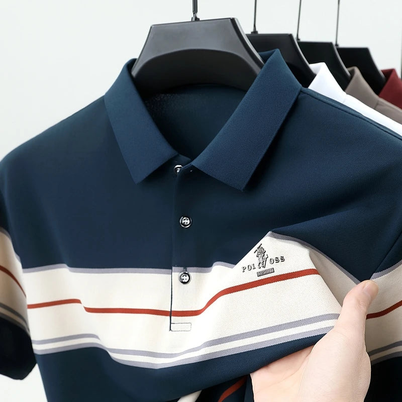 Crestline Luxe Rib Polo T-Shirt