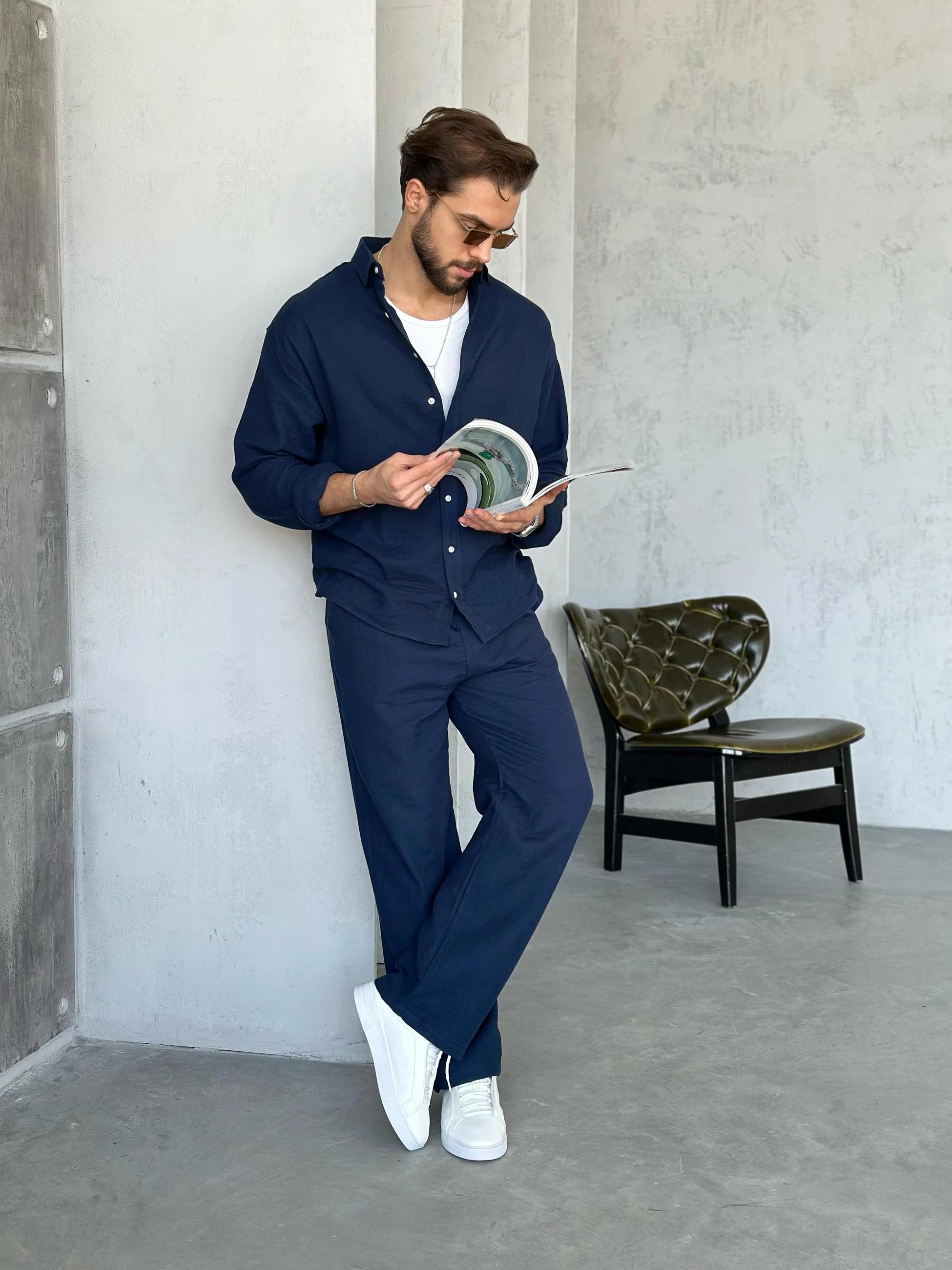 Classic Ultra-Soft Linen Men's Co-Ord Set