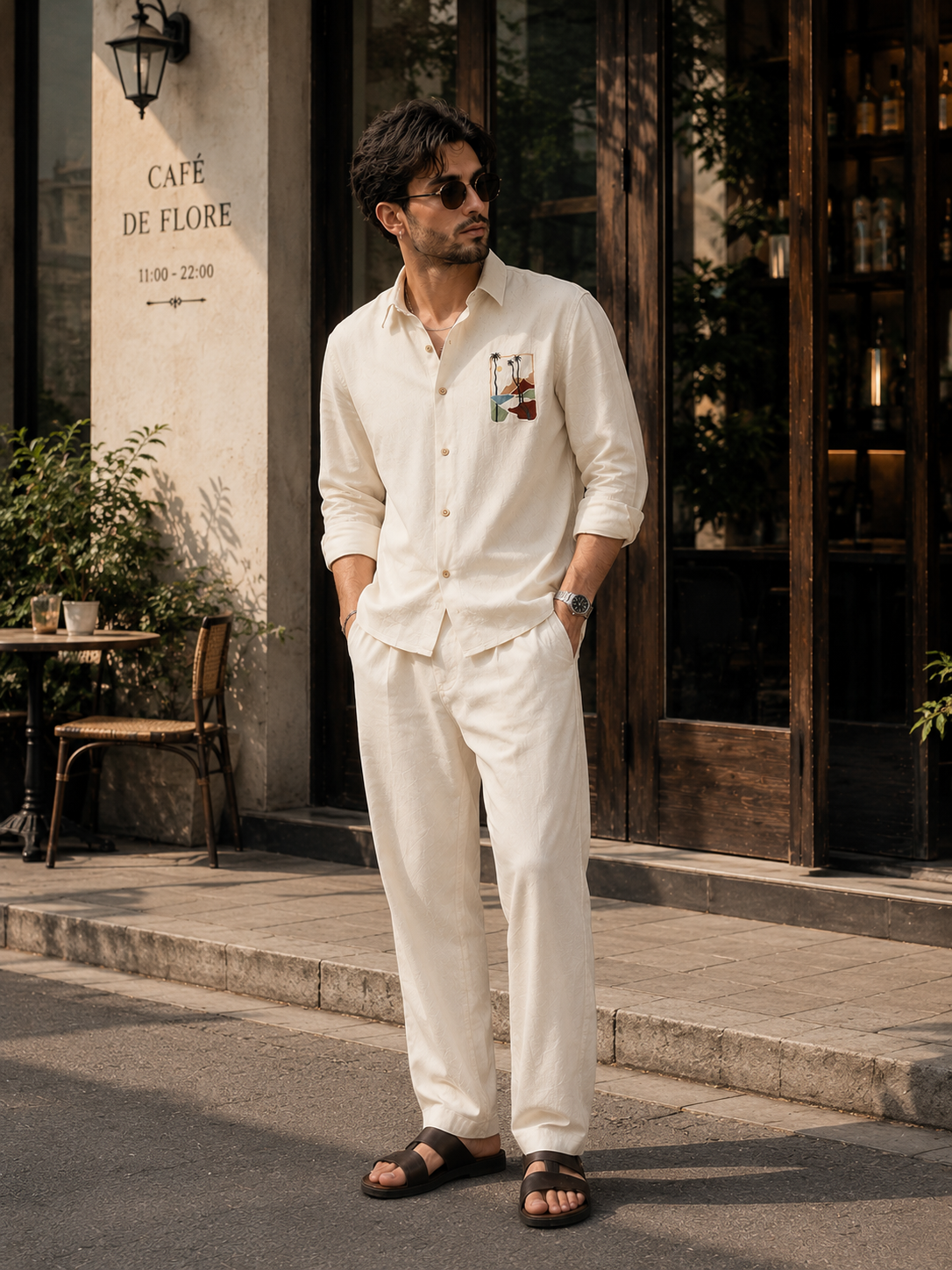 Sundowner Mirage 100% Pure Linen Co-ord Set outfit for men