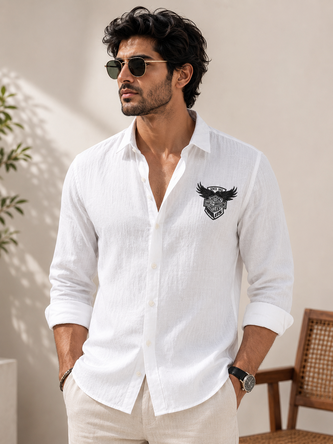 Harly Edition Embro Linen Shirt
