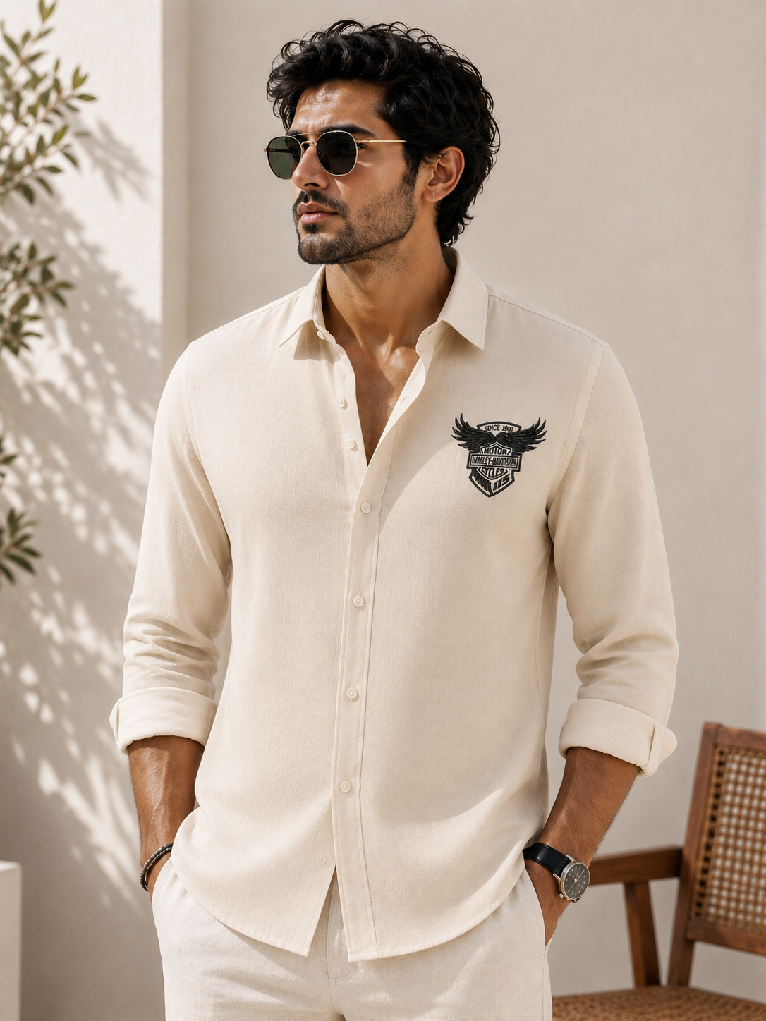 Harly Edition Embro Linen Shirt
