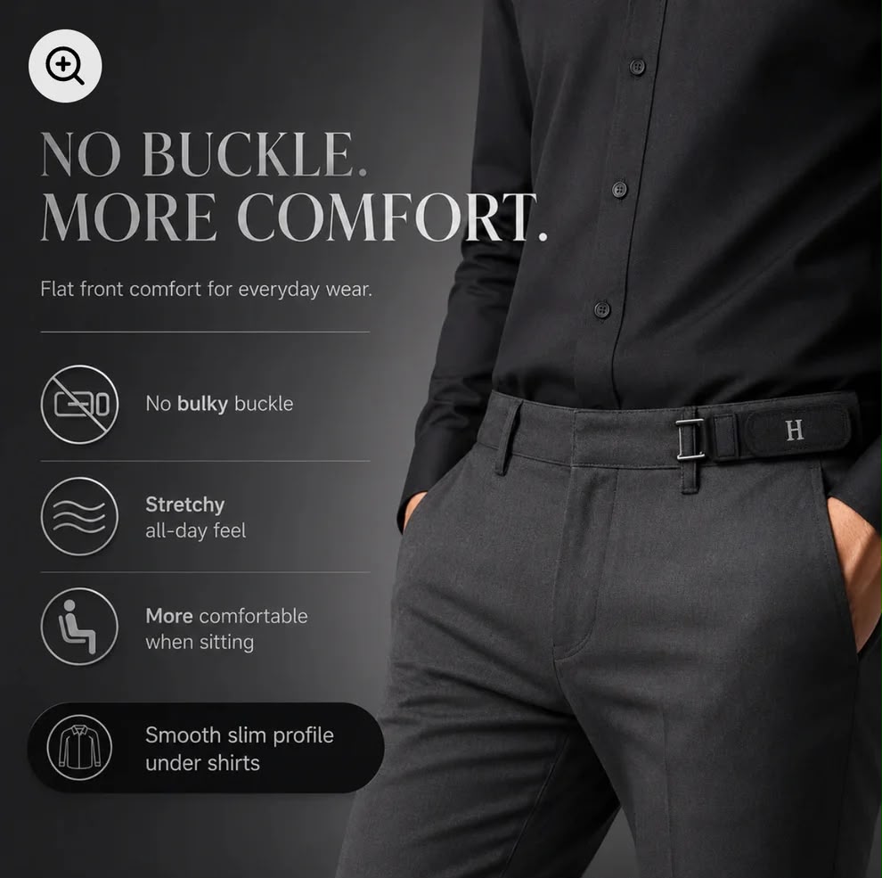 Bukle-less Belt Hooks
