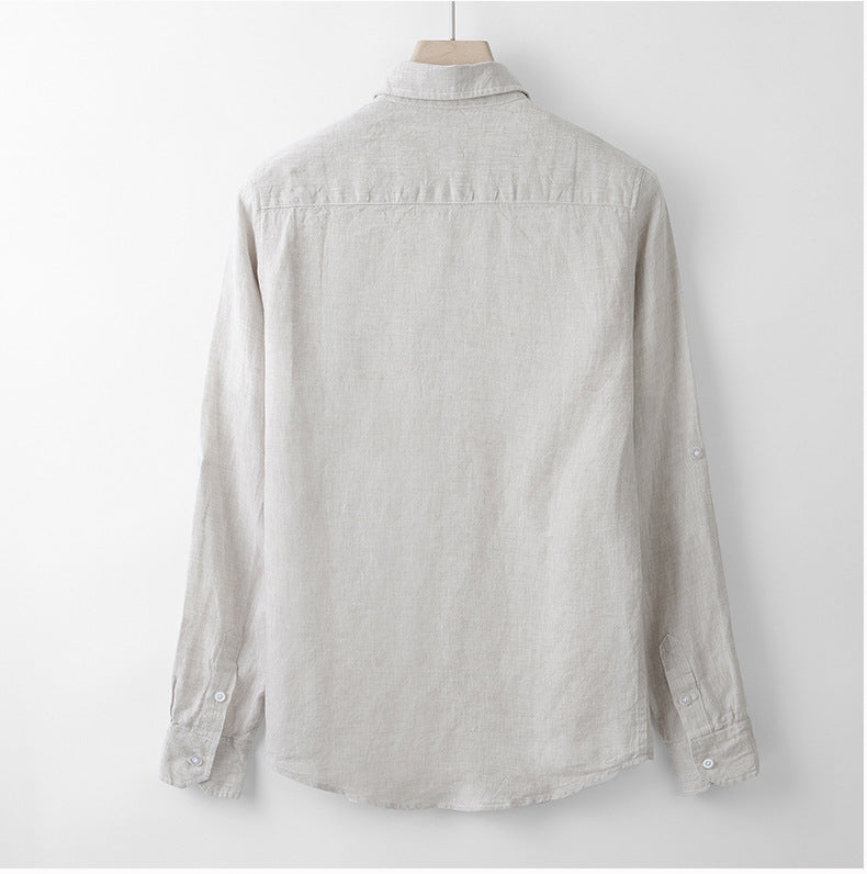 Beige Flow Voyage Classic Shirt For Men