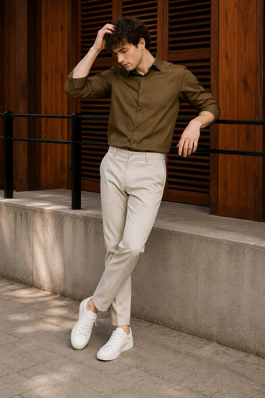 Greyish Brown Soft Classic Shirt
