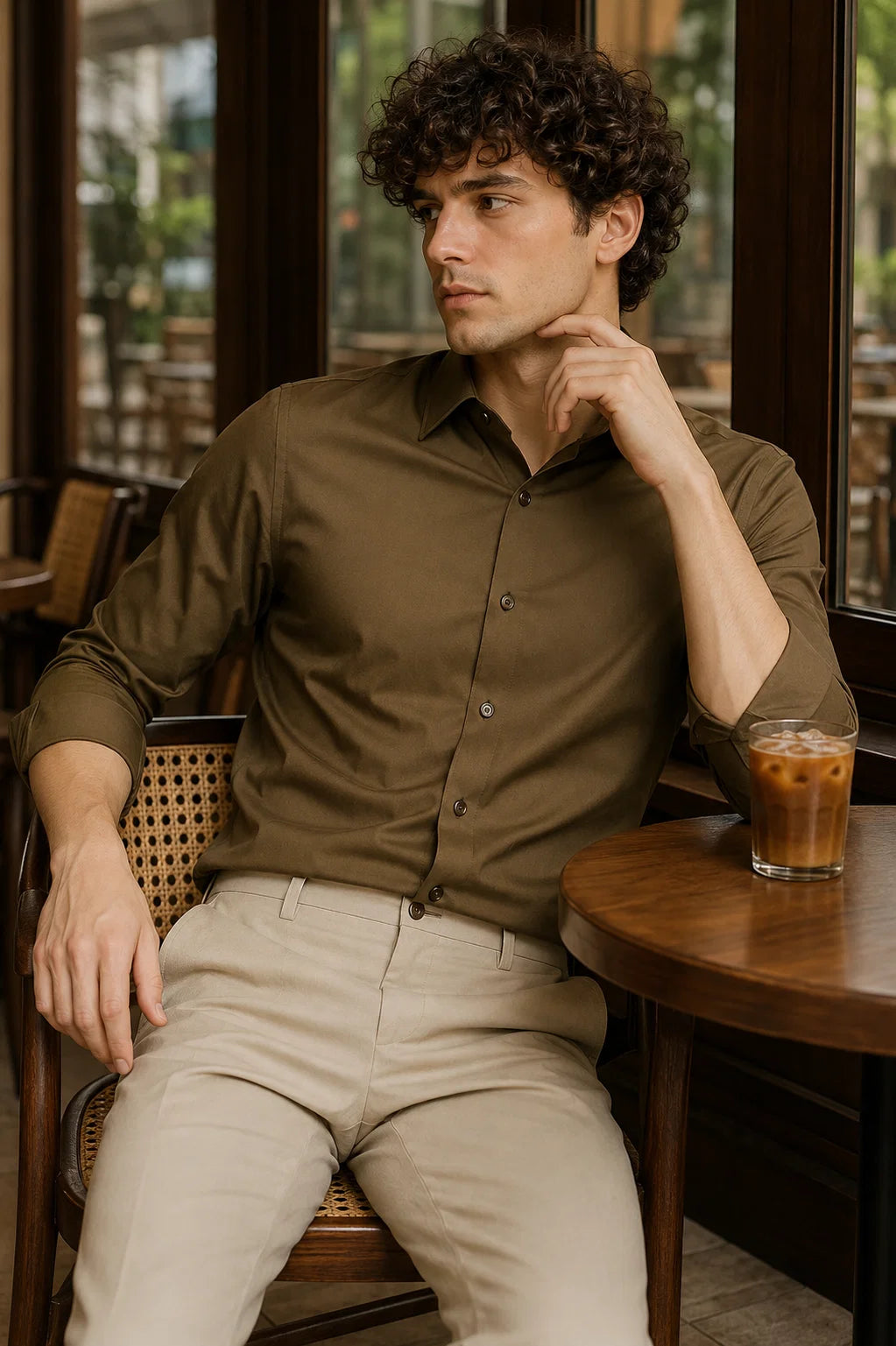 Greyish Brown Soft Classic Shirt