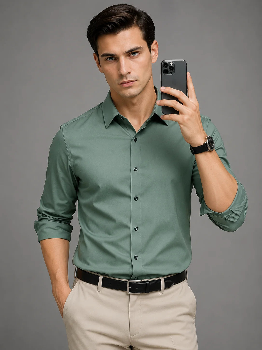 Sea Green Soft Classic Premium Shirt
