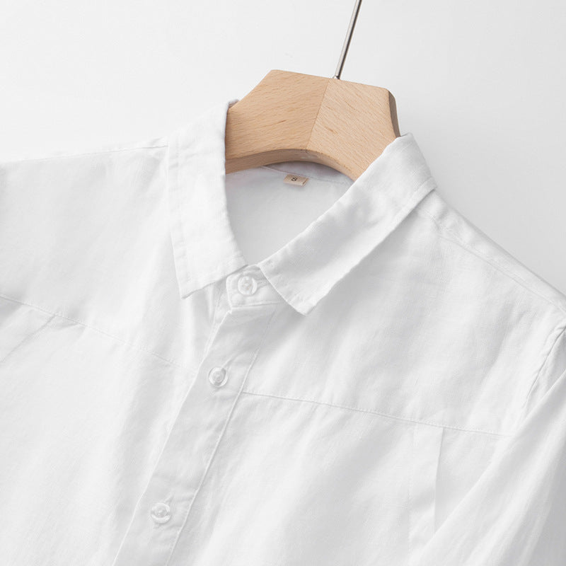 Crystal White Wave Classic Shirt For Men